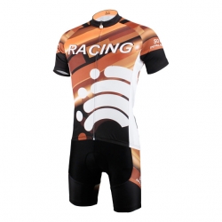 Ultraviolet Resistant Light Coffee Back Holiday Cycling Kit Sale Men Mtb Jersey with Shorts