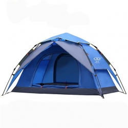 2 person Orange Folding Backpacking Tent Mountaineering Automatic Blue Backpack Tent