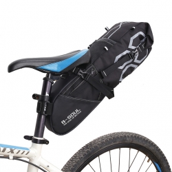 PVC Polyester Black Bike Pouch Waterproof 12 L Under Saddle Bike Bag
