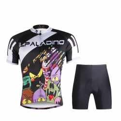 Micro Elastic Black Pro Team Cycling Kits Short Sleeve Men with Shorts