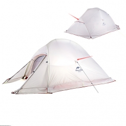 2 Man Breathability Backpacking Tent Well-ventilated Light Grey Best Ultralight Backpacking Tent