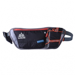 Breathable Polyester Nylon Black Bag For Trekking Fuchsia Wear Resistance 0.25 L Hiking Waist Bag
