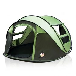 3 person Lightweight Pop up tent Well-ventilated Pop Up Green Waterproof Pop Up Tent