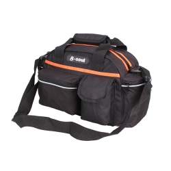 Nylon Black Cycle Mobile Pouch Orange Durable 14 L Bicycle Pannier Backpack