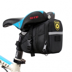 1.5 L Durable Best Bicycle Saddle Bag Terylene Black Cycling Travel Bag