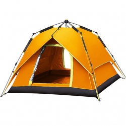 Four Man Orange UPF 50 Automatic Tent UV Protection Automatic Blue Rain Proof Tents