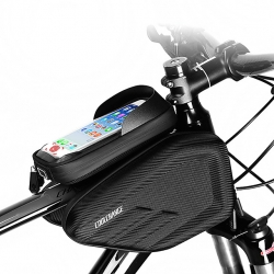 Touch Screen Bike Frame Bags Uk PU EVA TPU Sponge Nylon Mesh Black Bike Phone Bag