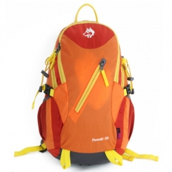 25 L Orange Wear Resistance Hiking Backpack Breathable Nylon Blue Backpacking Packs