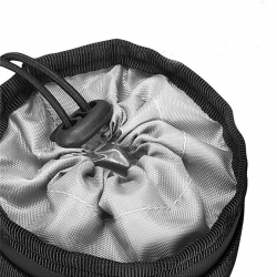 0.5 L Waterproof Bikepacking Handlebar Bag 600D Polyester Cloth Black Cycling Travel Bag