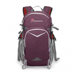 24 L Purple Breathable Hiking Backpack Ultra Light Polyester Knit Stretch Black Backpacking Rucksack