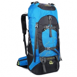 Moistureproof Oxford Black Hiking Backpack Blushing Pink Multi Functional 60 L Backpacking Rucksack