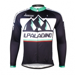 YKK zipper Black Cycling Jersey Long Sleeve Men Winter Lining Fleece Thermal Cycling Clothes