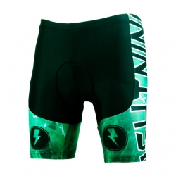 Men Padded Shorts Breathable Green Cycling Pants & Tights