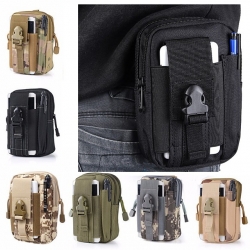 1.5 L Army Green Wear Resistance Military Tactical Backpack Lightweight Oxford Cloth Black Hiking Waist Bag