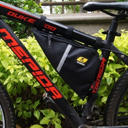 1 L Waterproof Best Frame Bags Oxford PU Leather PVC Black Bike Pouch