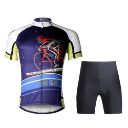 Men Cycling Jersey Breathable Black Skull Cycling Kit Sale with Padded Shorts