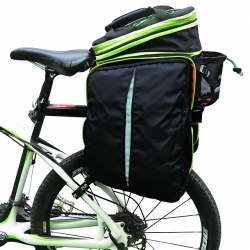 Large Capacity EVA Bike Panniers Bag Reflective 30-40 L Canvas Bicycle Panniers