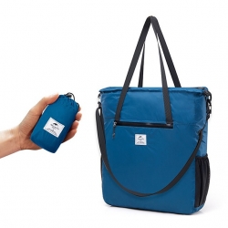14 L Blue Packable Lightweight Packable Backpack Nylon Black Hiking Sling Backpack
