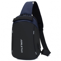 Lightweight Oxford Cloth Black Bag For Trekking Dark Gray Breathable 20 L Hiking Sling Backpack