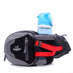 Purple Breathable Hiking Waist Bag Lightweight Nylon Black Hiking Sling Backpack