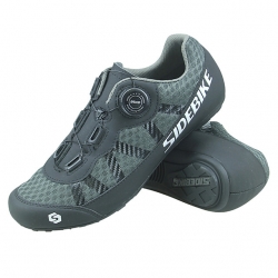 Unisex Road Grey Cycling Shoes Breathable MTB Bike Shoes