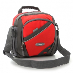 8 L Red Multi Functional Shoulder Messenger Bag Terylene Black Daypack