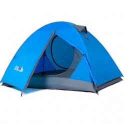 Dust Proof Blue Best Lightweight Backpacking Tent Foldable Two Man Backpacking Tent