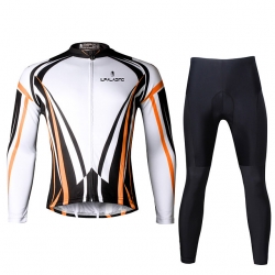 Men Cycling Suit High Elasticity Black Pro Cycling Kit with Tights