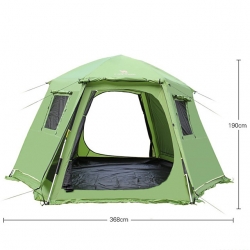 Rain Waterproof Automatic Green Screen Tent Windproof Seveb person Screen House