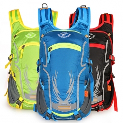 18 L Blue Breathable Hiking Backpack Lightweight Black Backpacking Backpacks