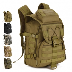 Rain Waterproof Nylon Black Hiking Backpack Army Green Wear Resistance 40 L Military Tactical Backpack