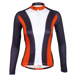 High Elasticity White Cycling Jersey Women Winter Lining Fleece Thermal Road Cycling Clothing