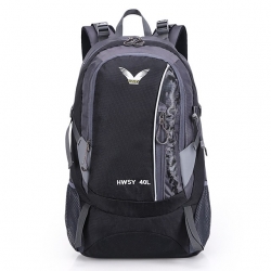 Breathable Black Hiking Backpack Blue Wear Resistance 36 L Commuter Backpacks