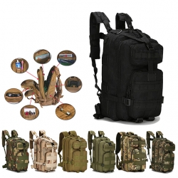 30 L Digital Jungle Wear Resistance Military Tactical Backpack Durable Canvas Jungle camouflage Commuter Backpack