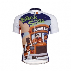 Pocketed Men Short Sleeve Mtb Jersey Back Cycling Jersey