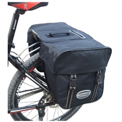 Large Capacity Oxford Cloth Black Bike Panniers Bag Reflective 20 L Rear Bike Panniers