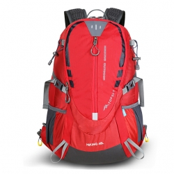 30 L Blue Wear Resistance Hiking Backpack Breathable Nylon Oxford Cloth Red Camping Backpack