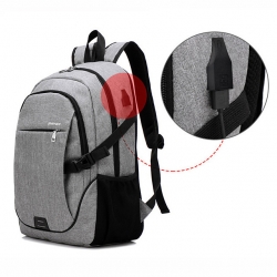 30 L Purple High Capacity Hiking Backpack Wear Resistance Polyester Black Bag For Trekking