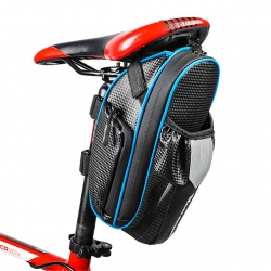 Waterproof Material Black Best Bike Pouch Red Reflective 1.8 L Seatpost Bags For Bicycles