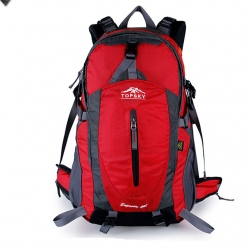 50 L Red Wear Resistance Rucksack Breathable Nylon Black Hiking Backpacks For Women