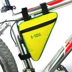 Yellow Durable Road Bike Frame Bag Oxford Cloth Green Mountain Bike Pouch