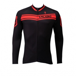 Micro Elastic Black Cycling Jersey Long Sleeve Men Winter Lining Fleece Thermal Road Bike Jersey