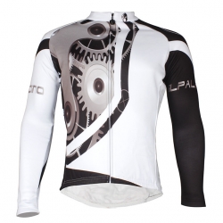 Breathable Gear Cycling Shirts Long Sleeve Men Winter Lining Fleece Cycling Wear