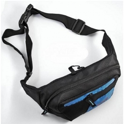 2 L Blue Reflective Waist Bag 1680D Polyester Black Bike Pack