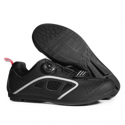 Unisex Road Bike Black Clipless Shoes Breathable MTB Bicycle Shoes