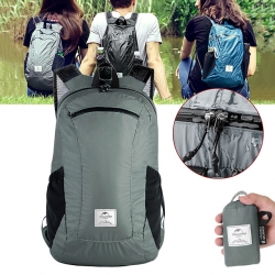 Ultra Light Nylon Black Hiking Backpack Blue Foldable 18 L Lightweight Packable Backpack