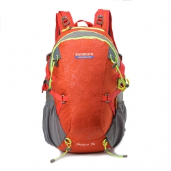 50 L Purple Wear Resistance Trekking Backpack Breathable Nylon Black Hiking Backpack