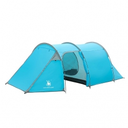 4 person Blue Windproof Family Tent Rain Waterproof Poled Green Waterproof Tent