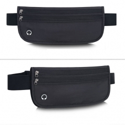 Lightweight Nylon Black Bag For Trekking Dark Green Breathable Hiking Waist Bag