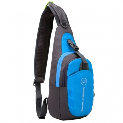 WaterproofDesignBreathable Straps Nylon Black Hiking Packs Blue Wear Resistance Shoulder Messenger Bag